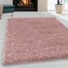 Woonkamertapijt Shaggy Design Soft Pile Monochroom Roze