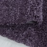 Tapis de salon Shaggy Design Poil Souple Tapis chambre Monochrome Violet