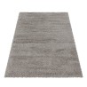 Alfombra peluda para sala de estar, alfombra de dormitorio suave y agradable, beige