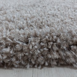 Shaggy Living Room Rug, Pleasantly Soft Bedroom Rug, Beige
