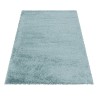 Shaggy Living Room Rug, Pleasantly Soft Bedroom Rug, Blue