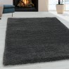 Alfombra peluda para sala de estar, alfombra de dormitorio agradablemente suave, gris
