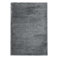 Tapis de salon Shaggy Agréable doux Tapis de chambre Gris Clair