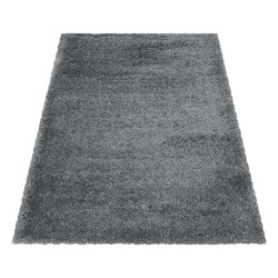 Alfombra peluda para sala de estar, alfombra suave y agradable para dormitorio, gris claro