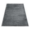Tapis de salon Shaggy Agréable doux Tapis de chambre Gris Clair