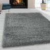 Alfombra peluda para sala de estar, alfombra suave y agradable para dormitorio, gris claro