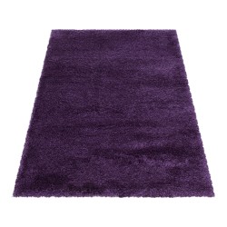 Tapis de salon Shaggy Agréable doux Tapis de chambre Violet