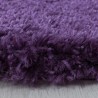 Alfombra peluda para sala de estar, alfombra de dormitorio agradablemente suave, color morado