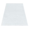 Tapis de salon Shaggy Agréable doux Tapis de chambre Blanc